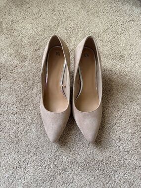 Faux Suede Pointed-Toe Women's Pumps